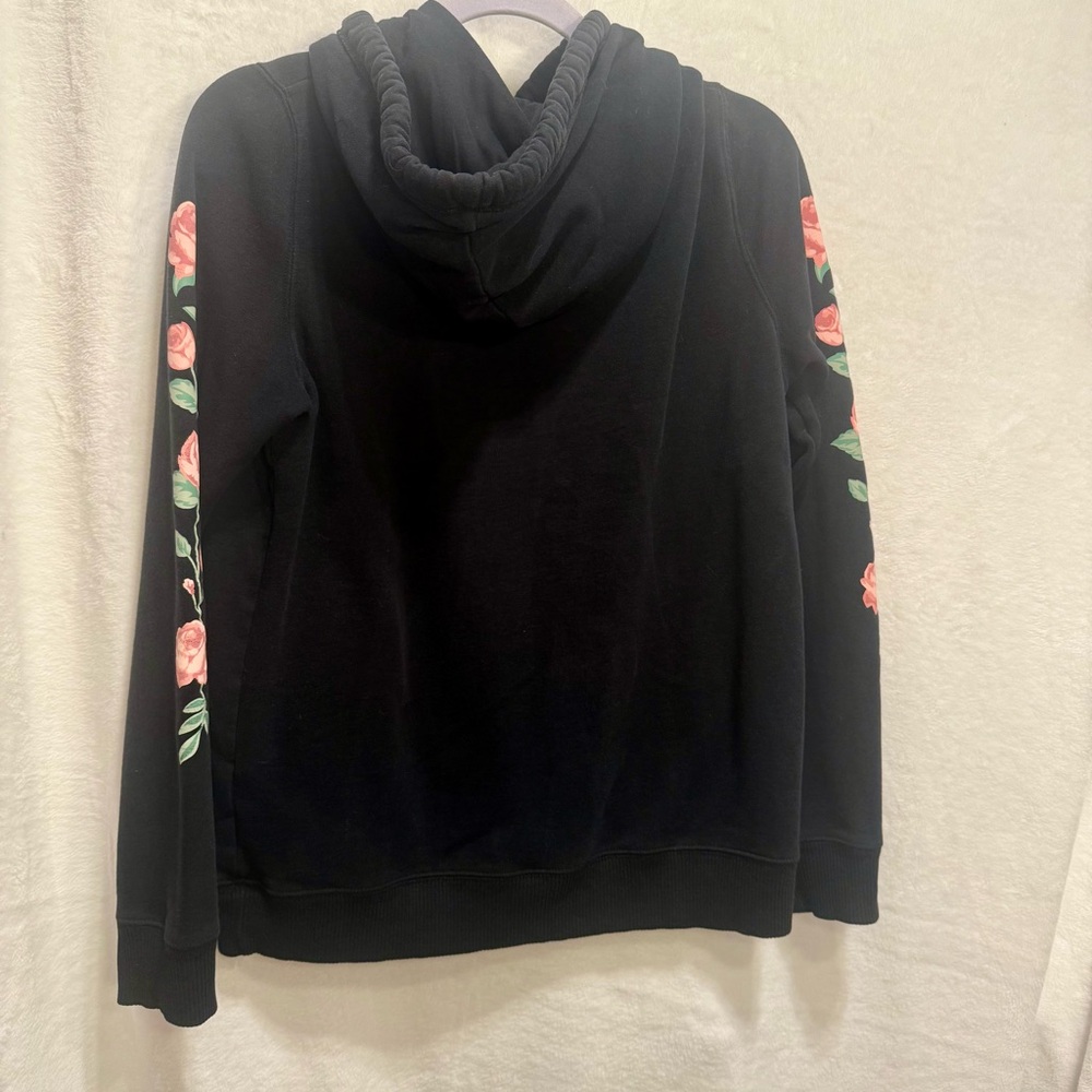 Hollister Black Hoodie with Rose Embroidery - Picture 5 of 6